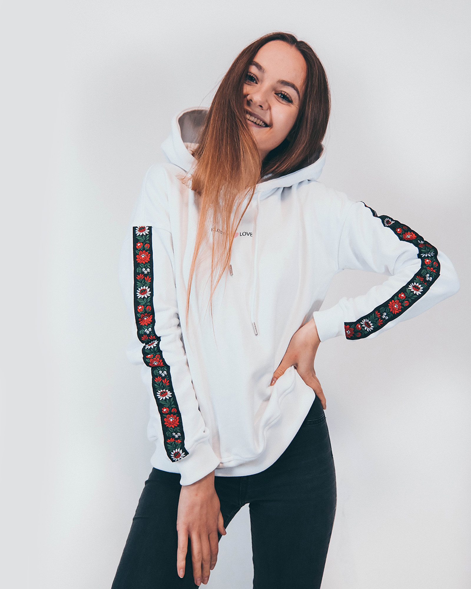 Mikina FOLKWHITE