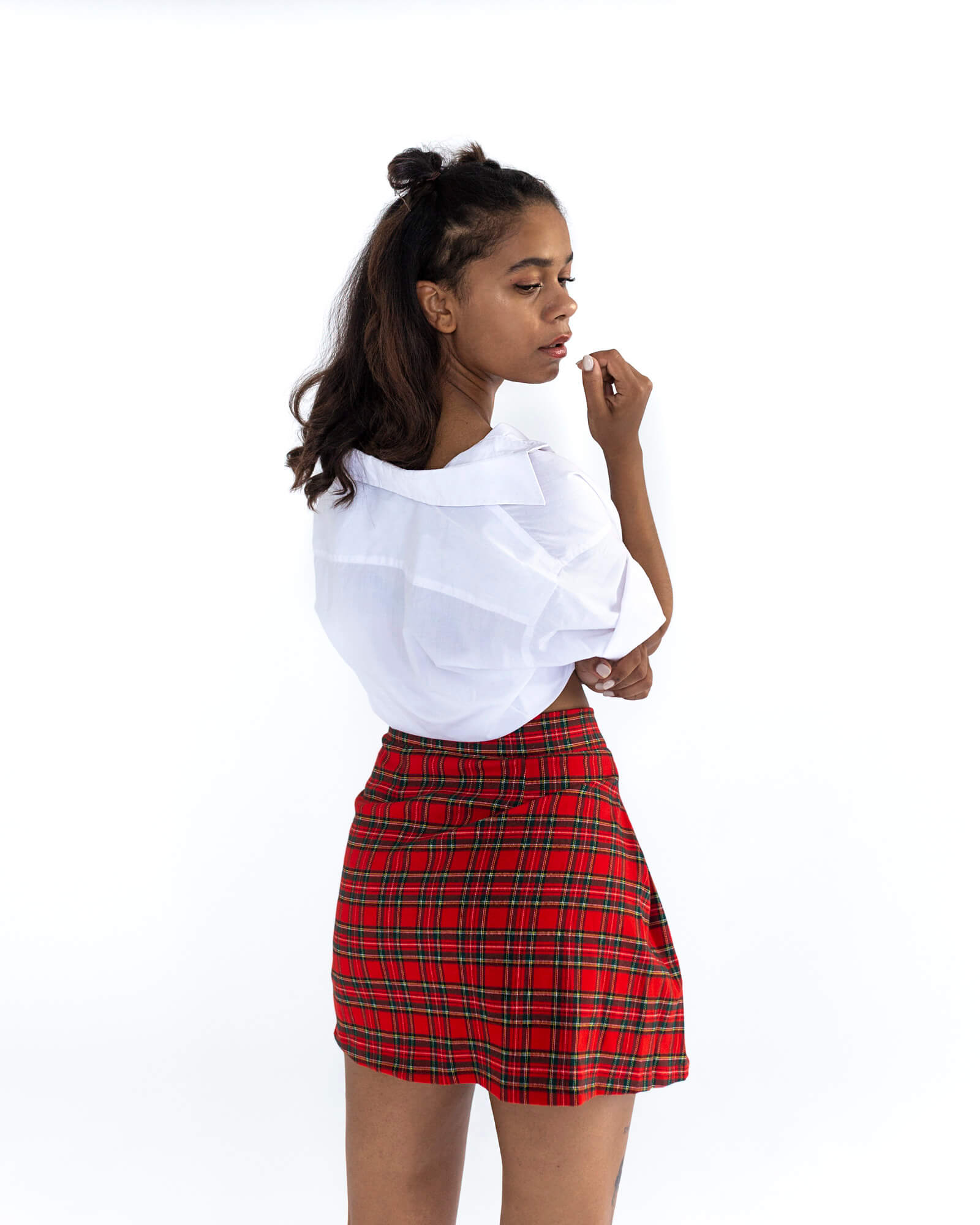 Sukňa CHECKED - Red Short