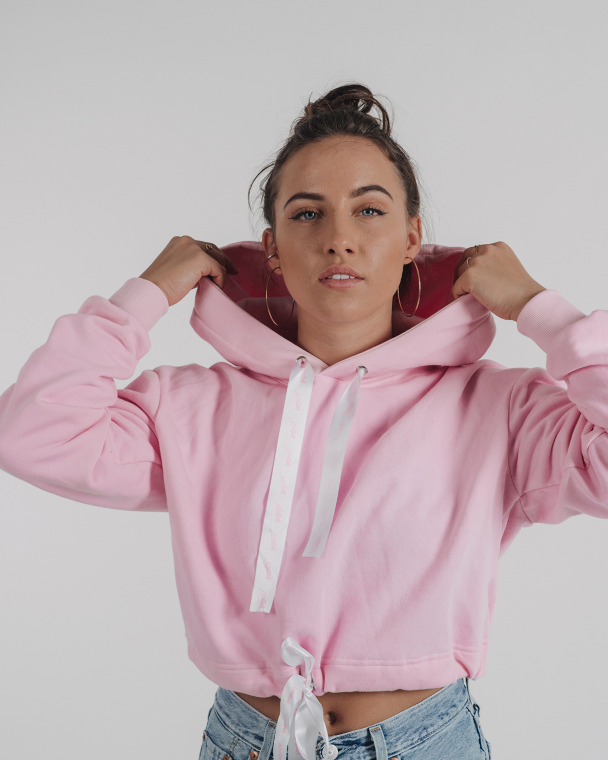 Crop Mikina BASIC - Pink